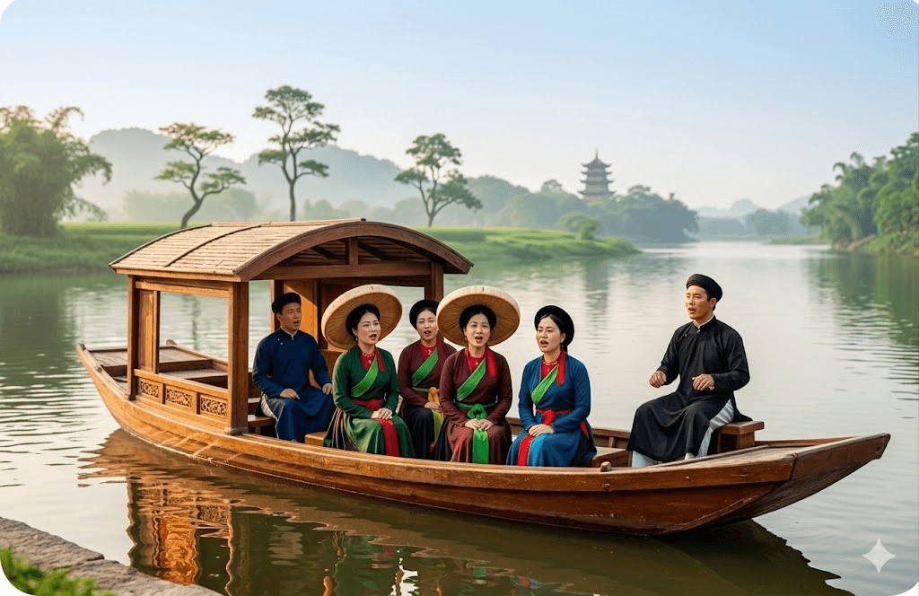 Không gian văn hóa Quan họ trên thuyền tại Bắc Ninh